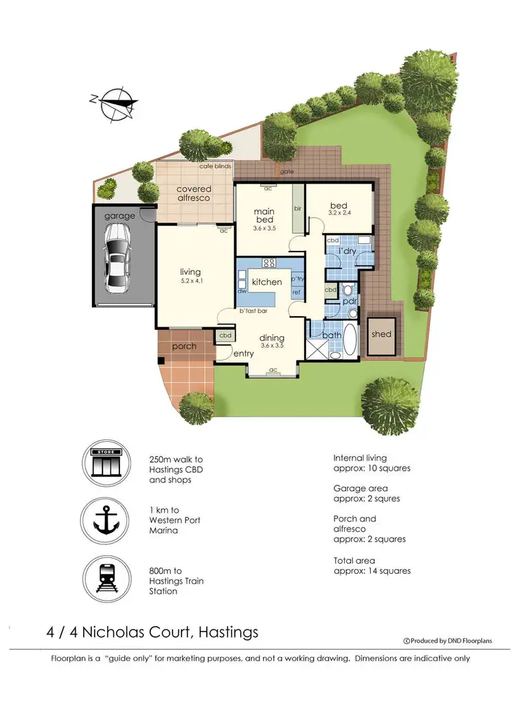 Floorplan of Homely house listing, 4/4 Nicholas Court, Hastings VIC 3915