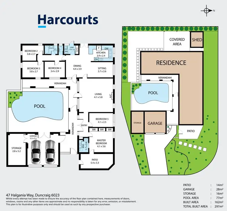 Floorplan of Homely house listing, 47 Halgania Way, Duncraig WA 6023