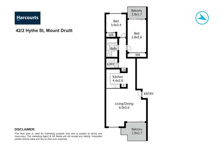 Floorplan of Homely unit listing, 42/2 Hythe Street, Mount Druitt NSW 2770