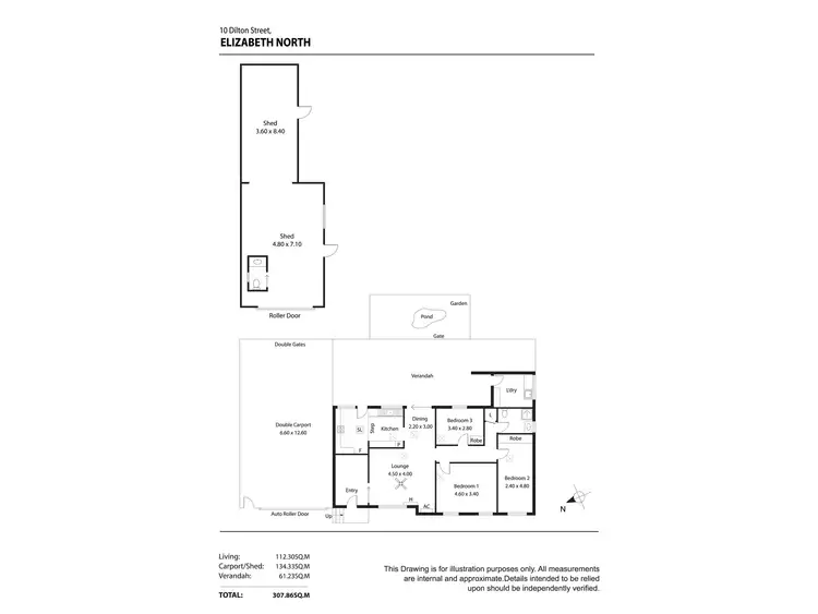 Floorplan of Homely house listing, 10 Dilton Street, Elizabeth North SA 5113