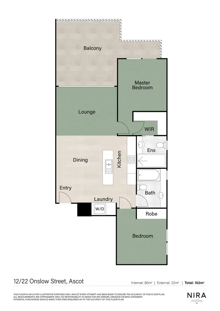 Floorplan of Homely apartment listing, 12/22 Onslow Street, Ascot QLD 4007