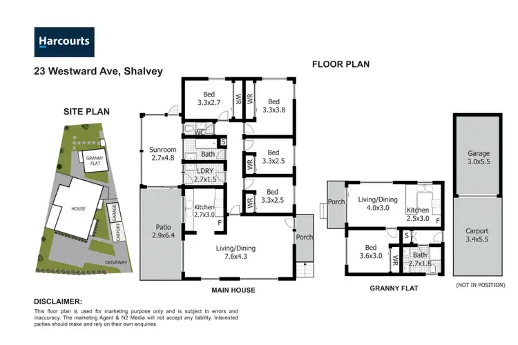 Floorplan of Homely house listing, 23 & 23A Westward Avenue, Shalvey NSW 2770
