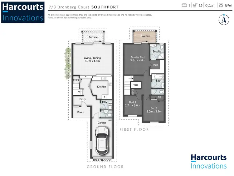 Floorplan of Homely townhouse listing, 7/3 Bronberg Court, Southport QLD 4215