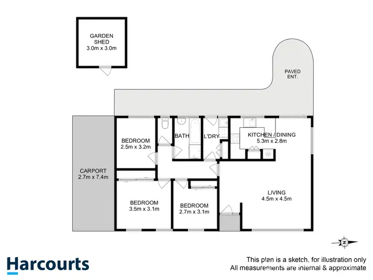 Floorplan of Homely house listing, 11 Mariner Circle, Huntingfield TAS 7055