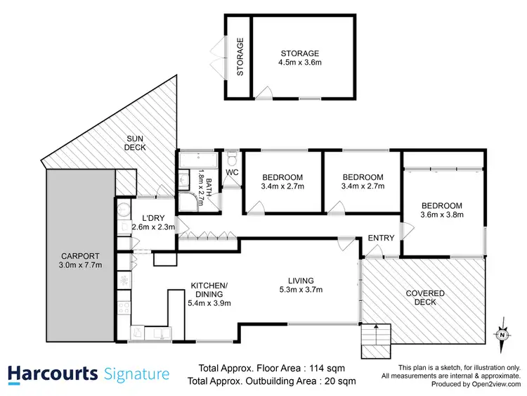 Floorplan of Homely house listing, 13 St Helens Street, Lindisfarne TAS 7015