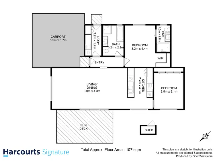 Floorplan of Homely unit listing, 12/7 Trillick Court, Sorell TAS 7172