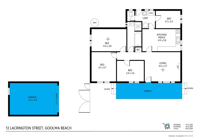 Floorplan of Homely house listing, 12 Lacrington Street, Goolwa Beach SA 5214