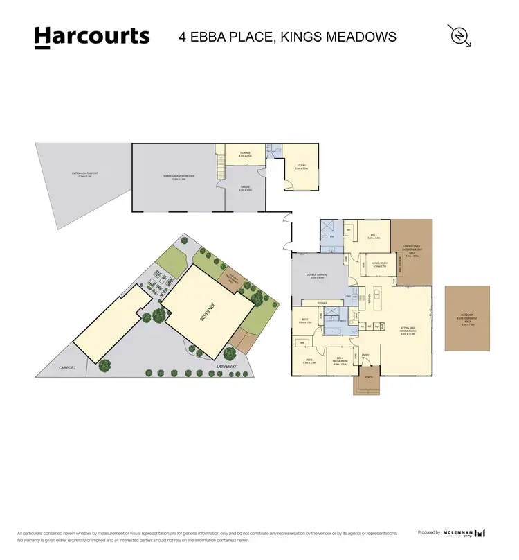 Floorplan of Homely house listing, 4 Ebba Place, Kings Meadows TAS 7249