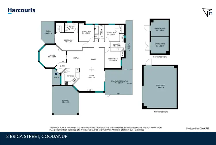 Floorplan of Homely house listing, 8 Erica Street, Coodanup WA 6210
