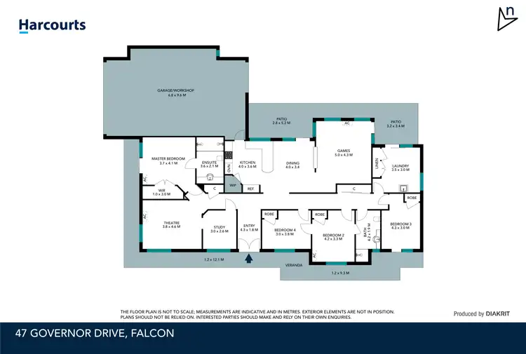Floorplan of Homely house listing, 47 Governor Drive, Falcon WA 6210