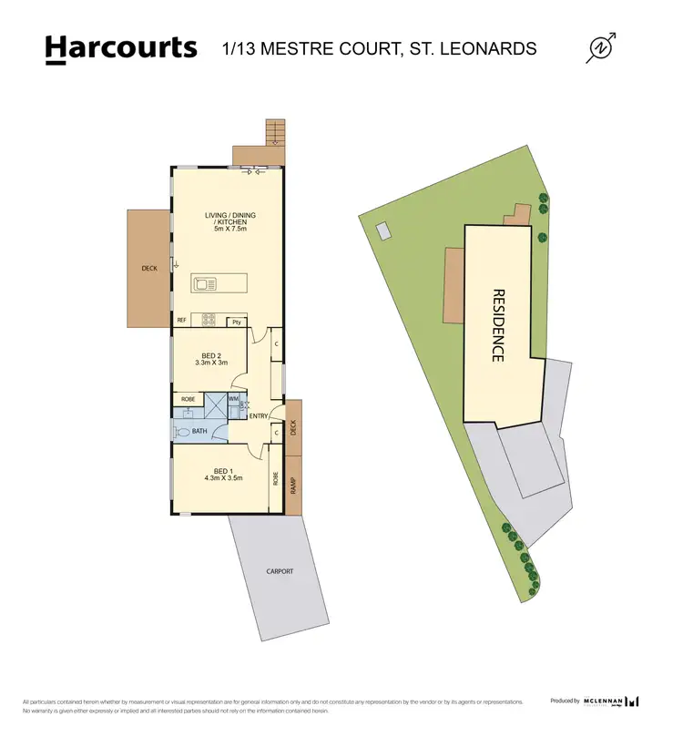 Floorplan of Homely unit listing, 1/13 Mestre Court, St Leonards TAS 7250