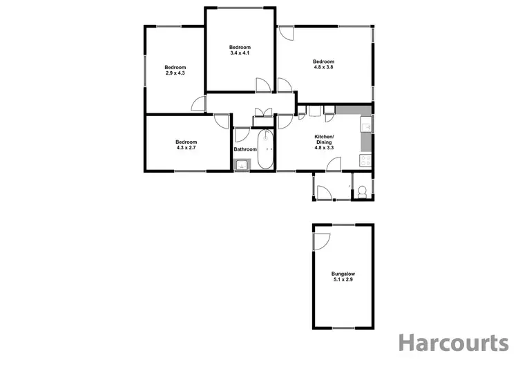 Floorplan of Homely house listing, 7 Keith Avenue, Moe VIC 3825