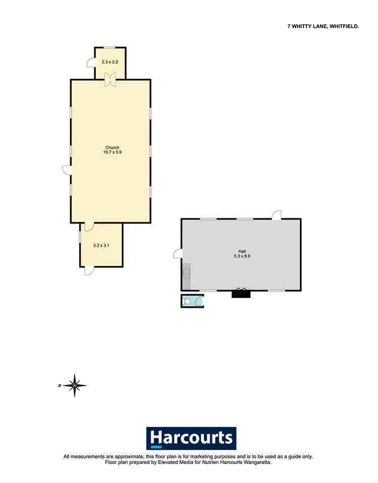 Floorplan of Homely studio listing, 7 Whitty Lane, Whitfield VIC 3733