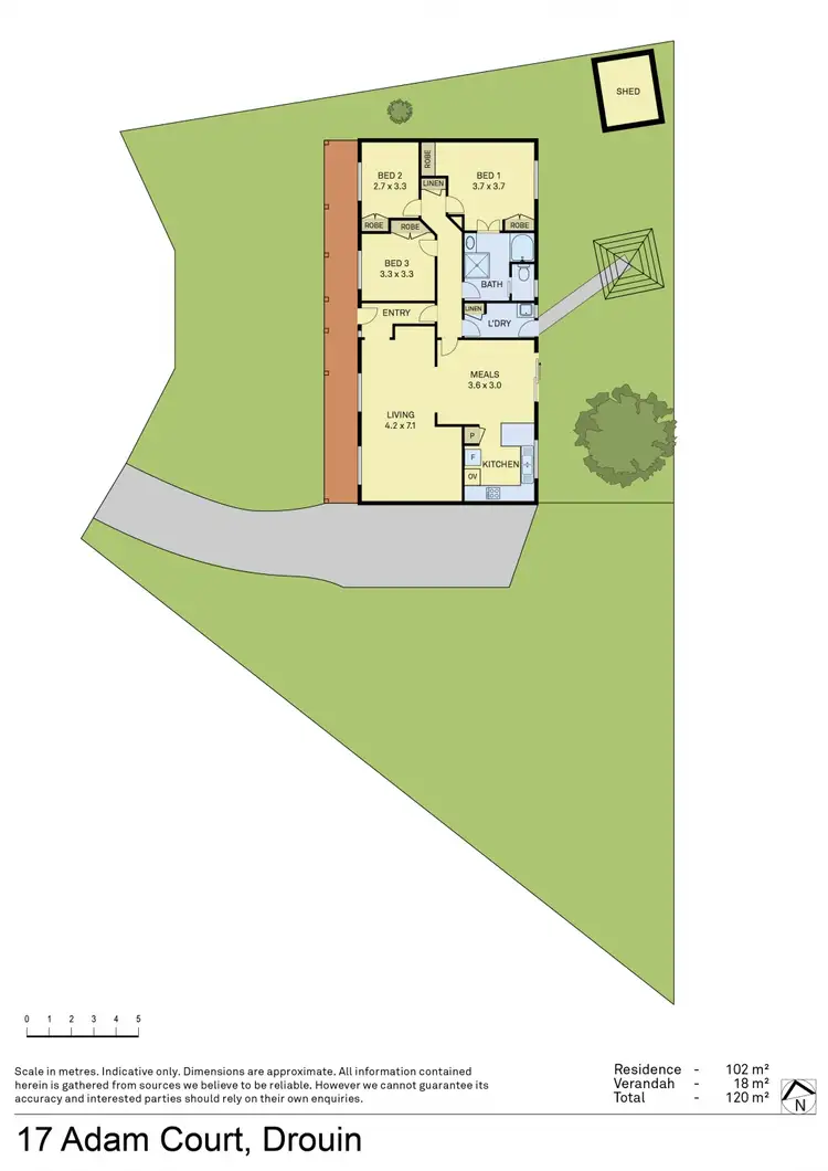 Floorplan of Homely house listing, 17 Adam Court, Drouin VIC 3818