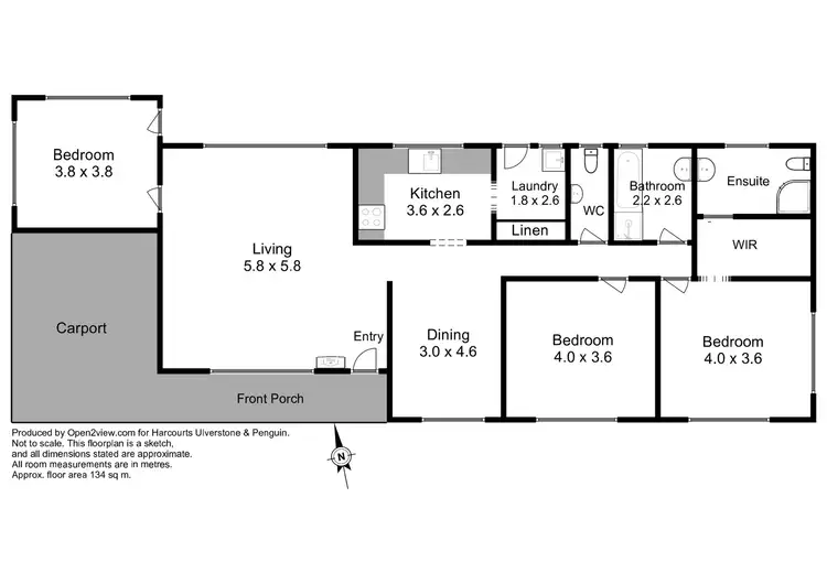 Floorplan of Homely house listing, 14 Bertha Street, West Ulverstone TAS 7315