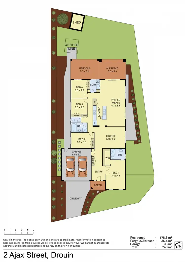 Floorplan of Homely house listing, 2 Ajax Street, Drouin VIC 3818