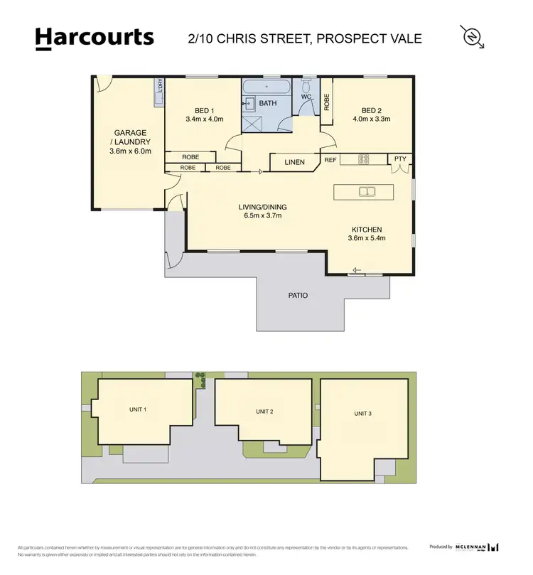Floorplan of Homely unit listing, 2/10 Chris Street, Prospect Vale TAS 7250