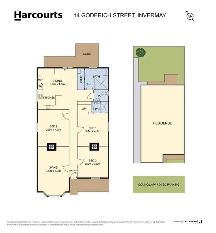 Floorplan of Homely house listing, 14 Goderich Street, Invermay TAS 7248