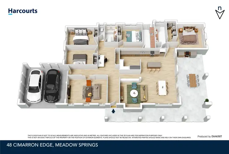 Floorplan of Homely house listing, 48 Cimarron Edge, Meadow Springs WA 6210