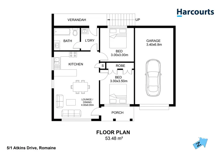 Floorplan of Homely unit listing, 5/1 Atkins Drive, Romaine TAS 7320