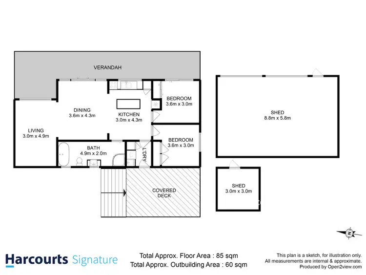 Floorplan of Homely house listing, 5 Young Street, Carlton TAS 7173