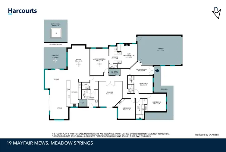 Floorplan of Homely house listing, 19 Mayfair Mews, Meadow Springs WA 6210