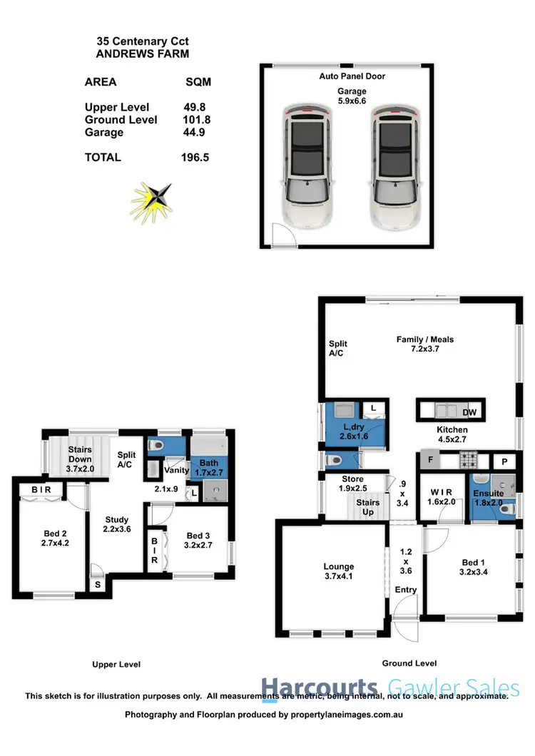 Floorplan of Homely townhouse listing, 35 Centenary Circuit, Andrews Farm SA 5114