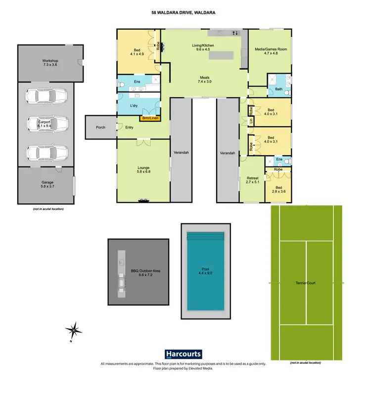 Floorplan of Homely house listing, 58 Waldara Drive, Waldara VIC 3678