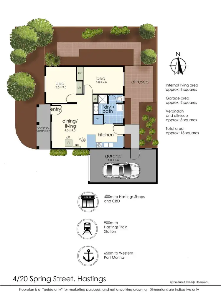 Floorplan of Homely unit listing, 4/20 Spring Street, Hastings VIC 3915