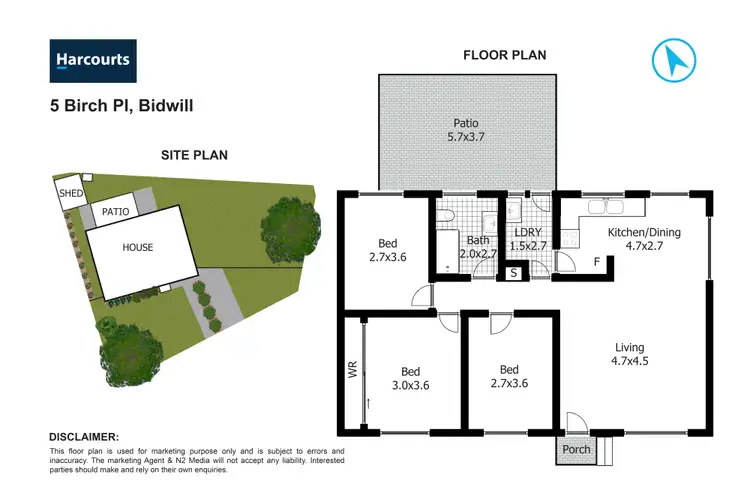 Floorplan of Homely house listing, 5 Birch Place, Bidwill NSW 2770