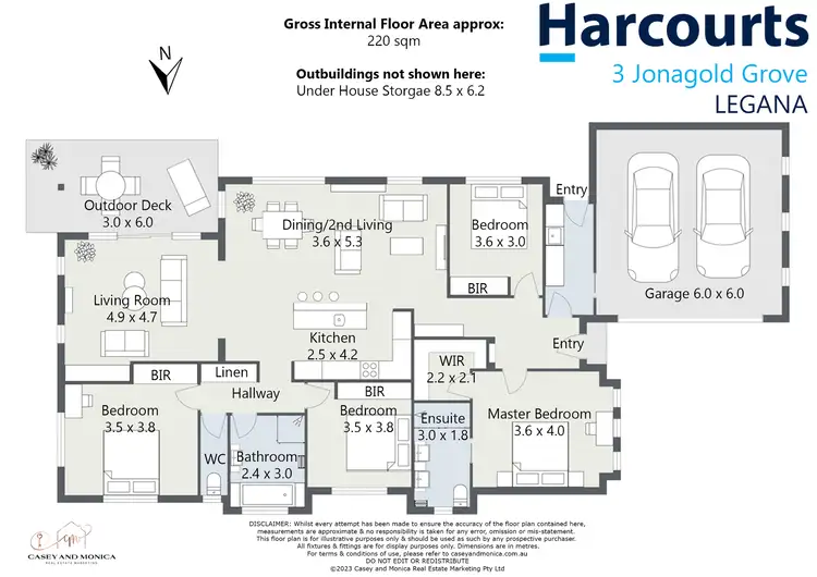 Floorplan of Homely house listing, 3 Jonagold Grove, Legana TAS 7277