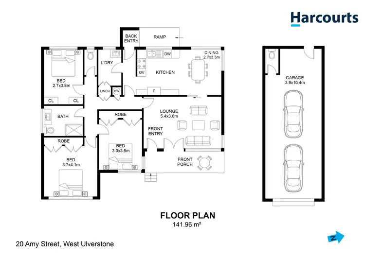 Floorplan of Homely house listing, 20 Amy Street, West Ulverstone TAS 7315