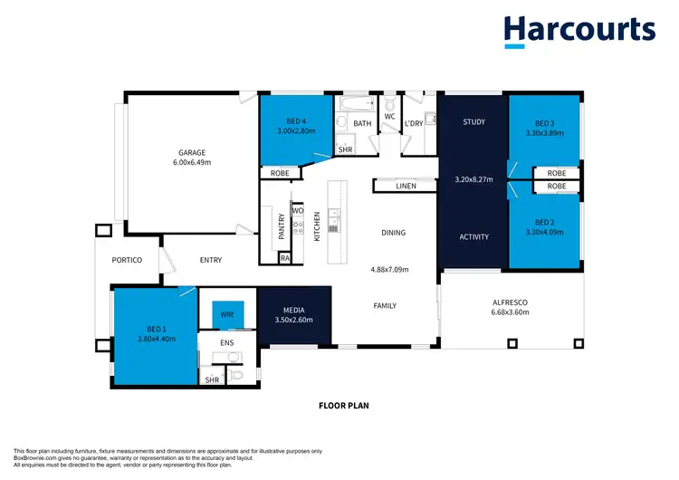 Floorplan of Homely house listing, 15 Seater Close, Horsham VIC 3400