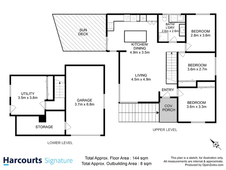Floorplan of Homely house listing, 32 Merindah Street, Howrah TAS 7018