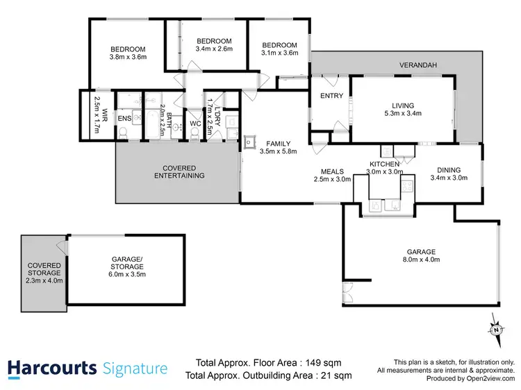 Floorplan of Homely house listing, 1 Fortuna Street, Tranmere TAS 7018