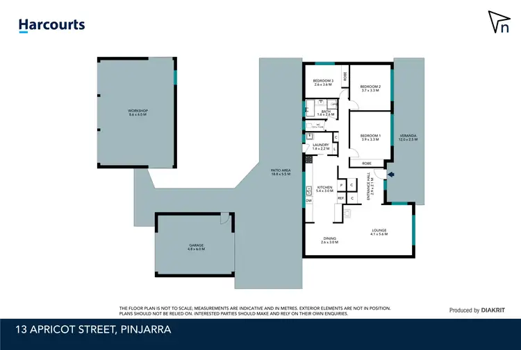 Floorplan of Homely house listing, 13 Apricot Street, Pinjarra WA 6208