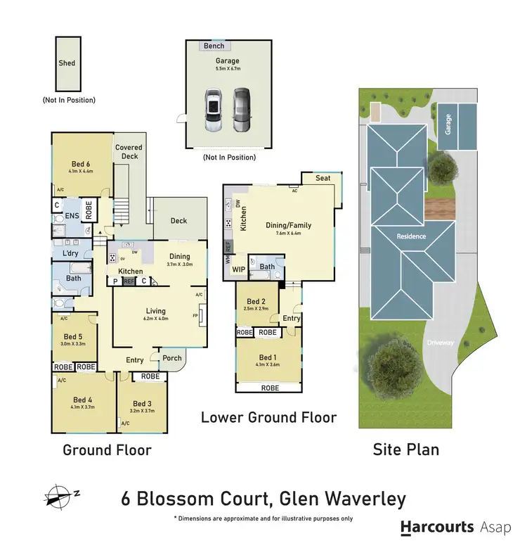 Floorplan of Homely house listing, 6 Blossom Court, Glen Waverley VIC 3150
