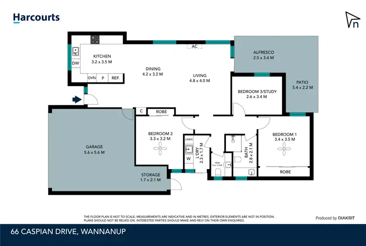 Floorplan of Homely house listing, 5/66 Caspian Drive, Wannanup WA 6210
