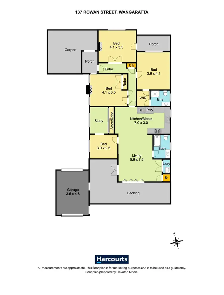 Floorplan of Homely house listing, 137 Rowan Street, Wangaratta VIC 3677