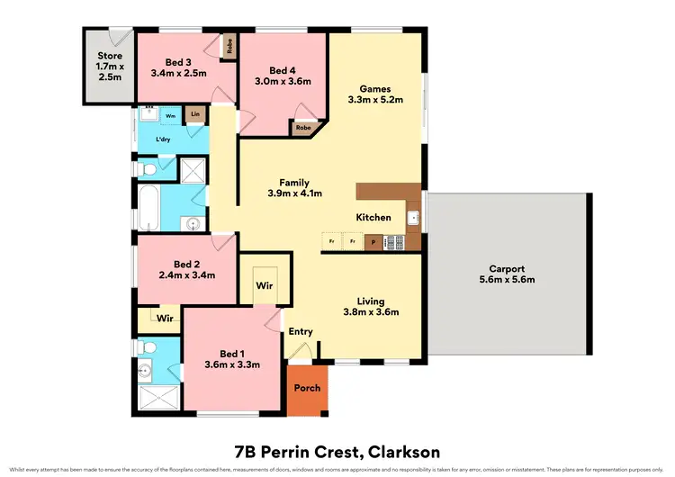 Floorplan of Homely house listing, 7B Perrin Crest, Clarkson WA 6030