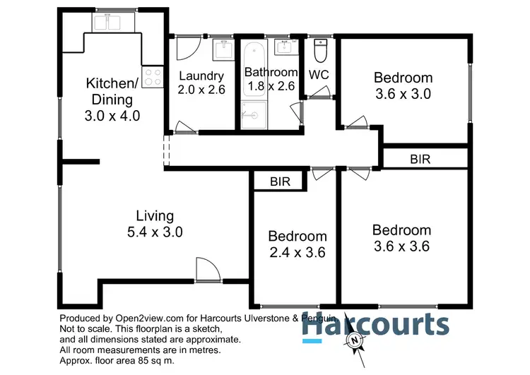 Floorplan of Homely house listing, 154 Madden Street, Devonport TAS 7310