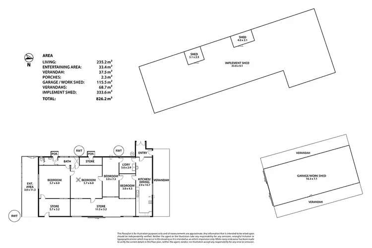 Floorplan of Homely rural property listing, 1099 Kulkawurra Road, Karoonda SA 5307