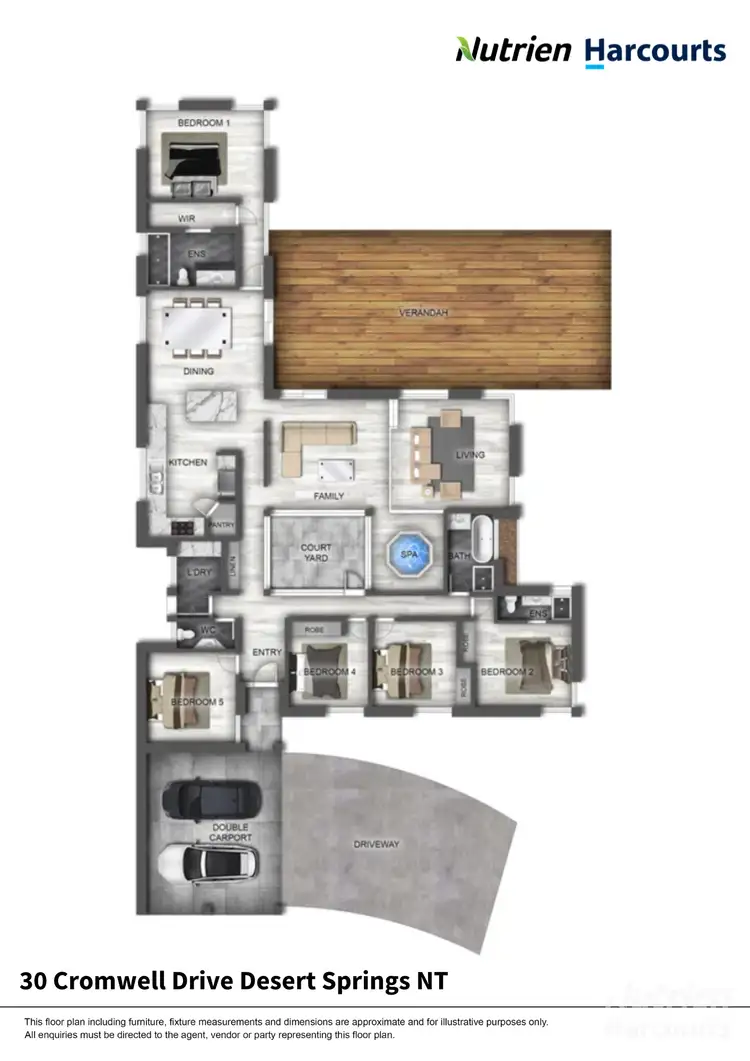 Floorplan of Homely house listing, 30 Cromwell Drive, Desert Springs NT 870