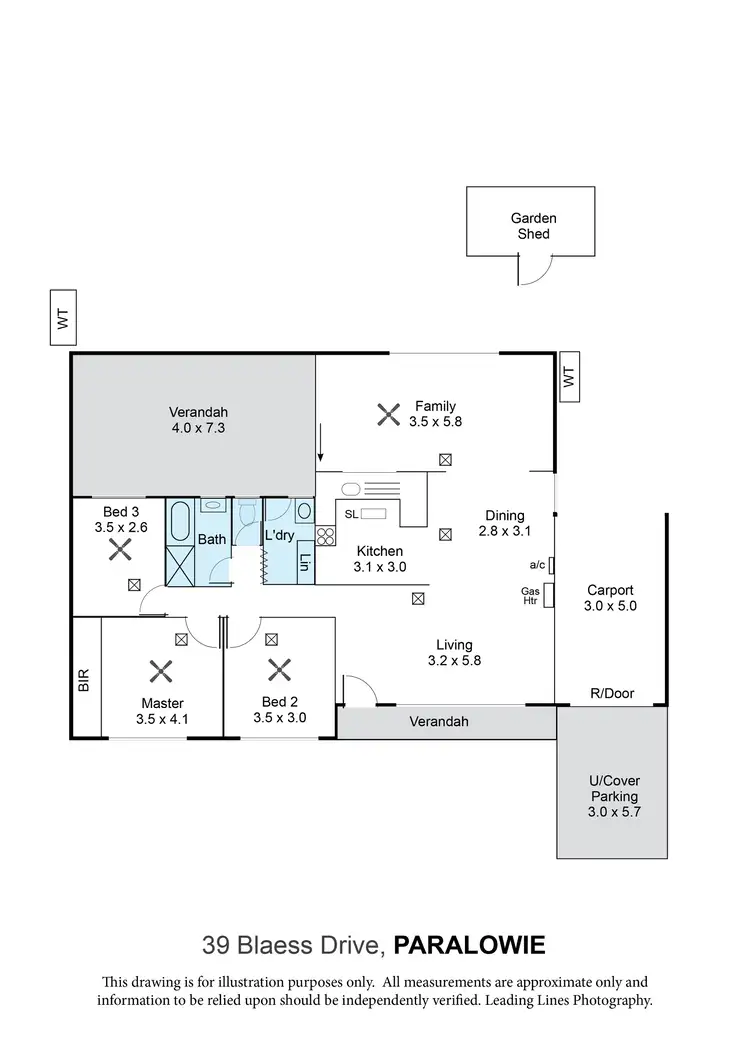 Floorplan of Homely house listing, 39 Blaess Drive, Paralowie SA 5108