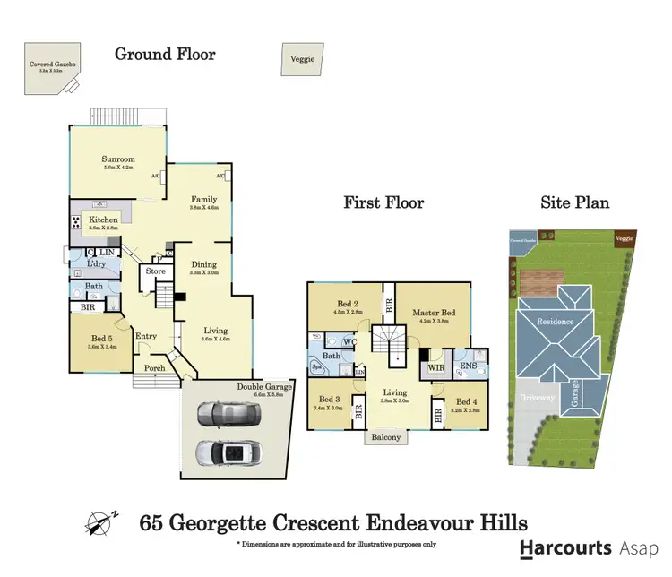 Floorplan of Homely house listing, 65 Georgette Crescent, Endeavour Hills VIC 3802