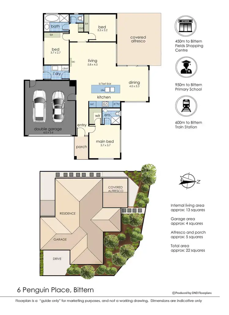 Floorplan of Homely house listing, 6 Penguin Place, Bittern VIC 3918