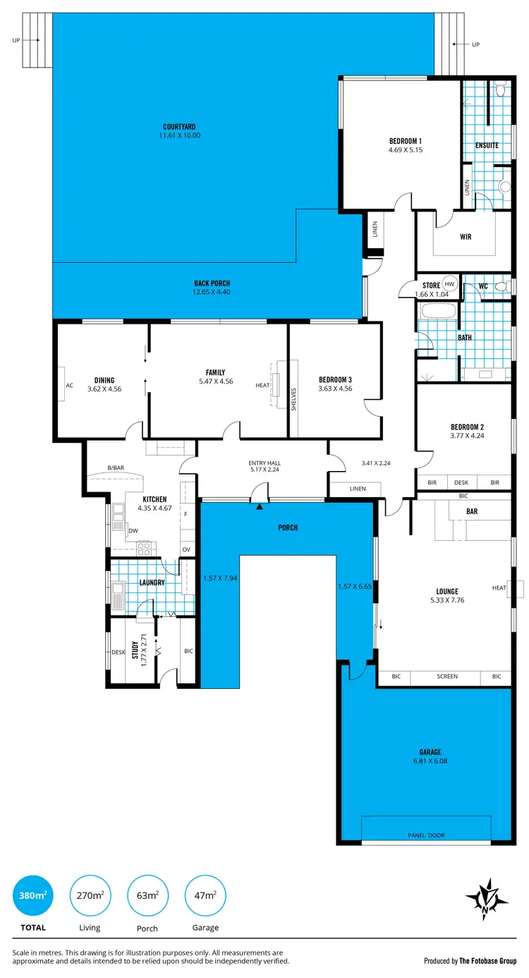 Floorplan of Homely house listing, 51 Ridgway Drive, Flagstaff Hill SA 5159