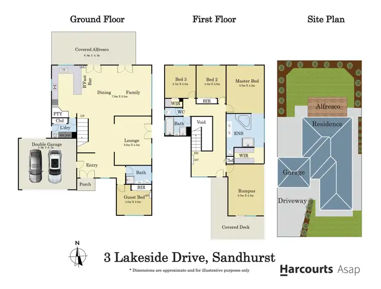 Floorplan of Homely house listing, 3 Lakeside Drive, Sandhurst VIC 3977