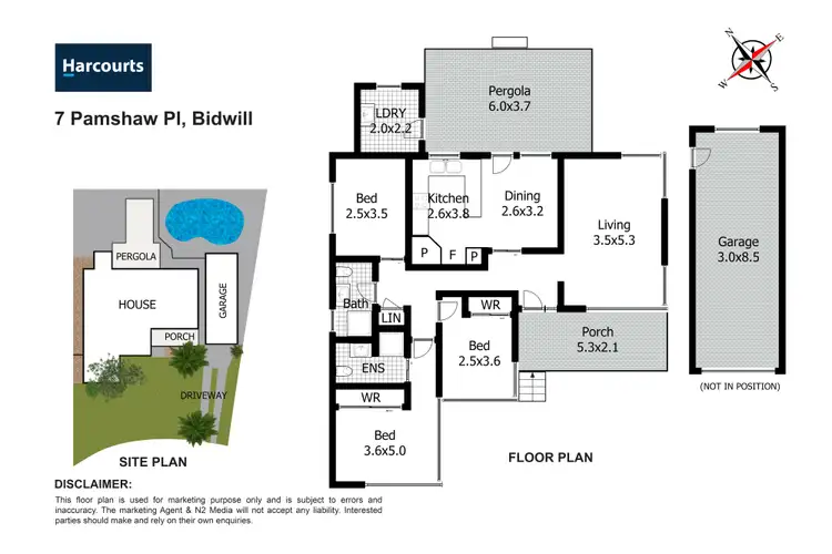 Floorplan of Homely house listing, 7 Pamshaw Place, Bidwill NSW 2770