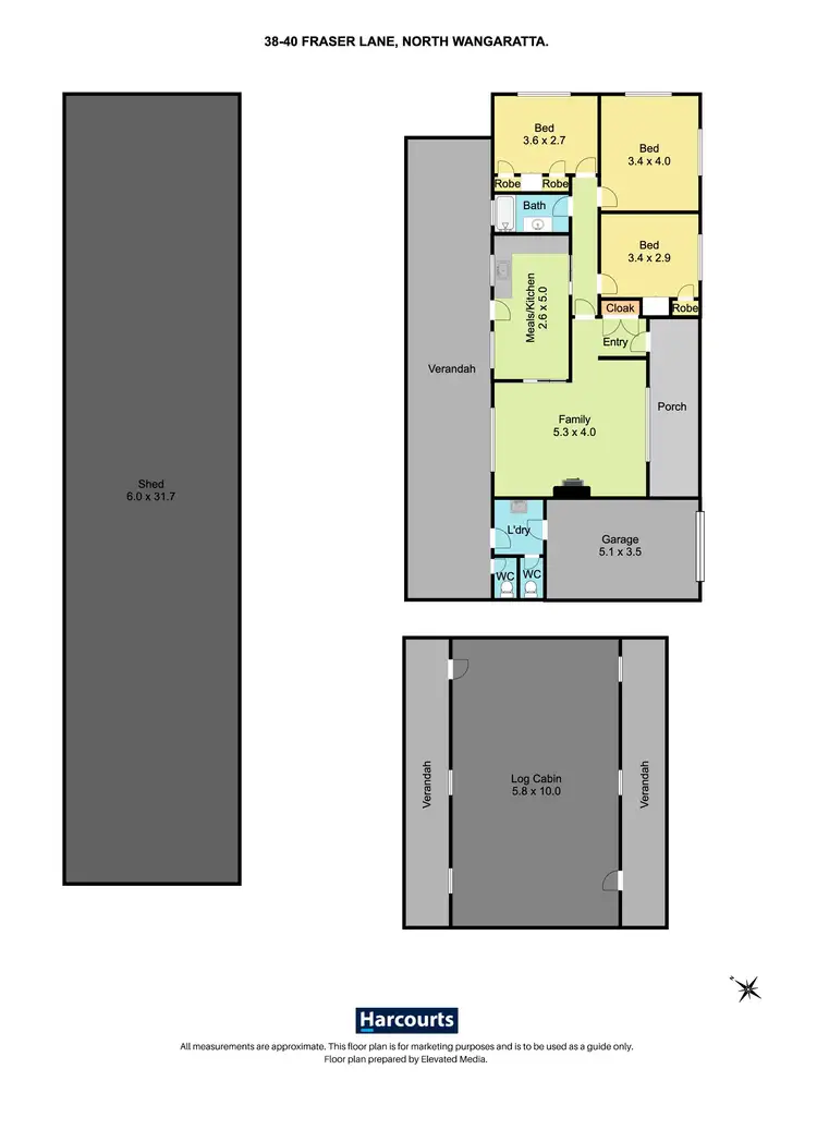 Floorplan of Homely rural property listing, 38 Fraser Lane, North Wangaratta VIC 3678